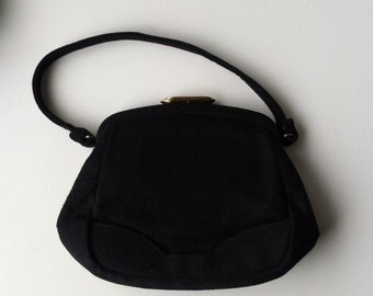 Items similar to Vintage Purse with Tortoise Shell Plastic Handle on Etsy