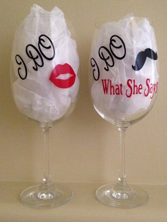 Items similar to Wedding Wine Glasses Custom Wedding Wine Glass