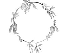 Popular items for watercolor wreath on Etsy