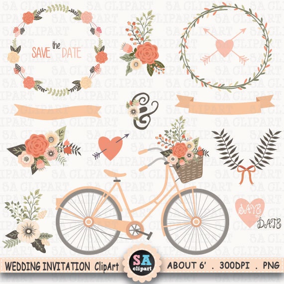 clipart pour invitation mariage - photo #14