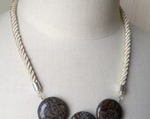 Jasper Beads Necklace / Statement Necklace With Natural Stones / Spring - Summer Collection / One Of A Kind