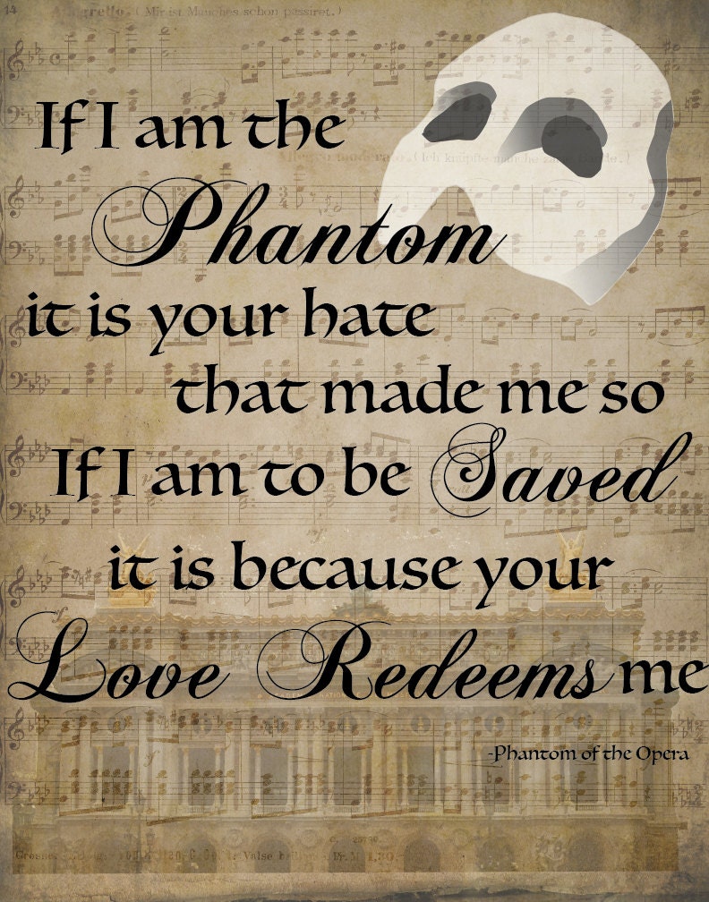 phantom of the opera songs lyric