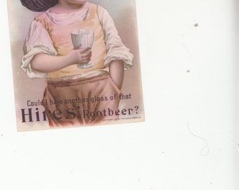 Ephemera Advertising Tradecard Hire's Rootbeer Philadelphia Pa