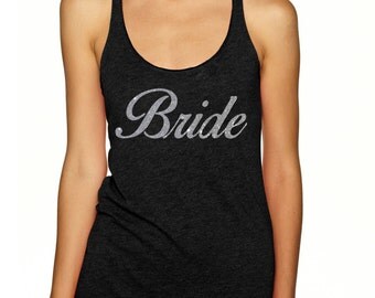 bride t shirt rose gold