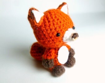 Crochet Animal Crochet Fox Plush | Fox Crochet Animal | Amigurumi Fox | Plush Fox Stuffed Animal | Red Fox Plush | Crochet Amigurumi