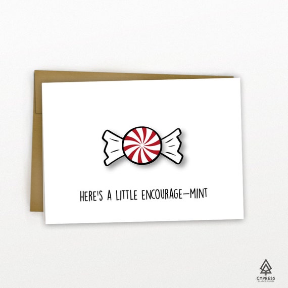 Cute Encouragement Card / Get Well Soon Card by CypressDesignCo