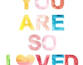 Nursery Art, Nursery Poster, You are Loved, Loved, Nursery Print, Quote Print, Watercolour Poster, Watercolor Print, Printable, Download, Nursery Art, Nursery Poster, You are Loved, Loved, Nursery Print, Quote Print, Watercolour Poster, Watercolor Print, Printable, Download,
