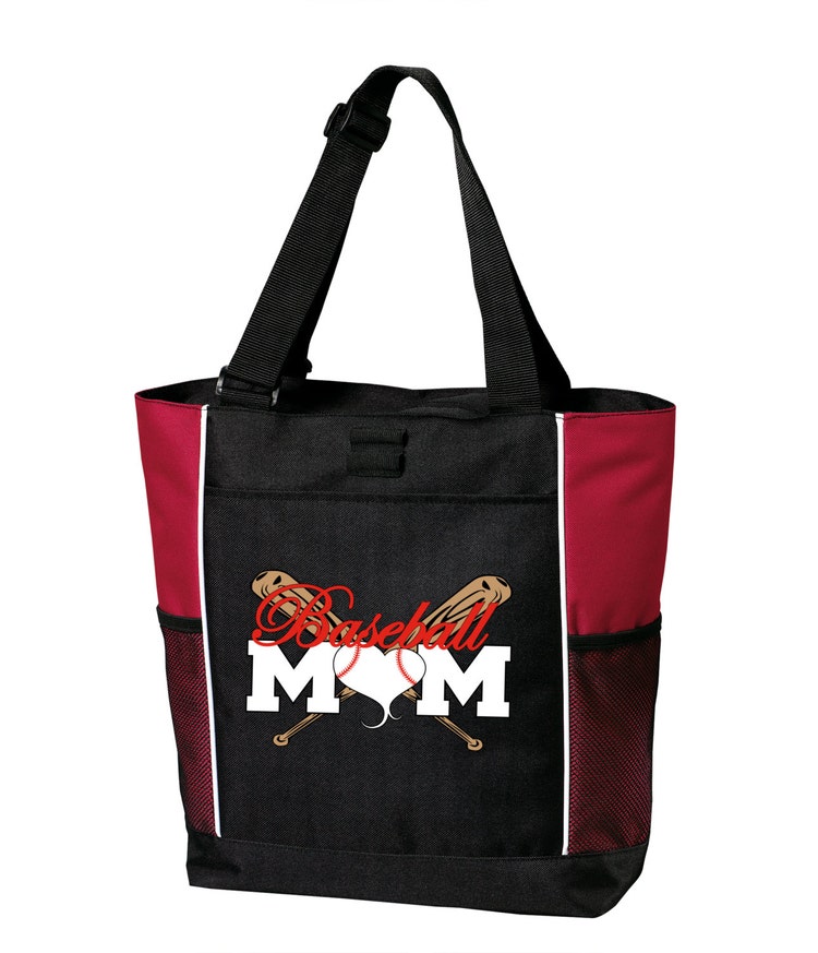 Tote Bag Baseball Mom Softball Mom Baseball by VitalSignandApparel