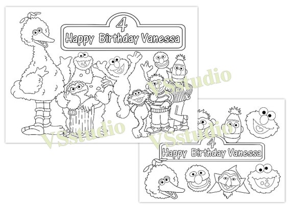 Sesame Street Personalized Birthday Party Printable by VSstudio