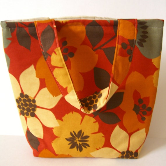 quilted orange bag