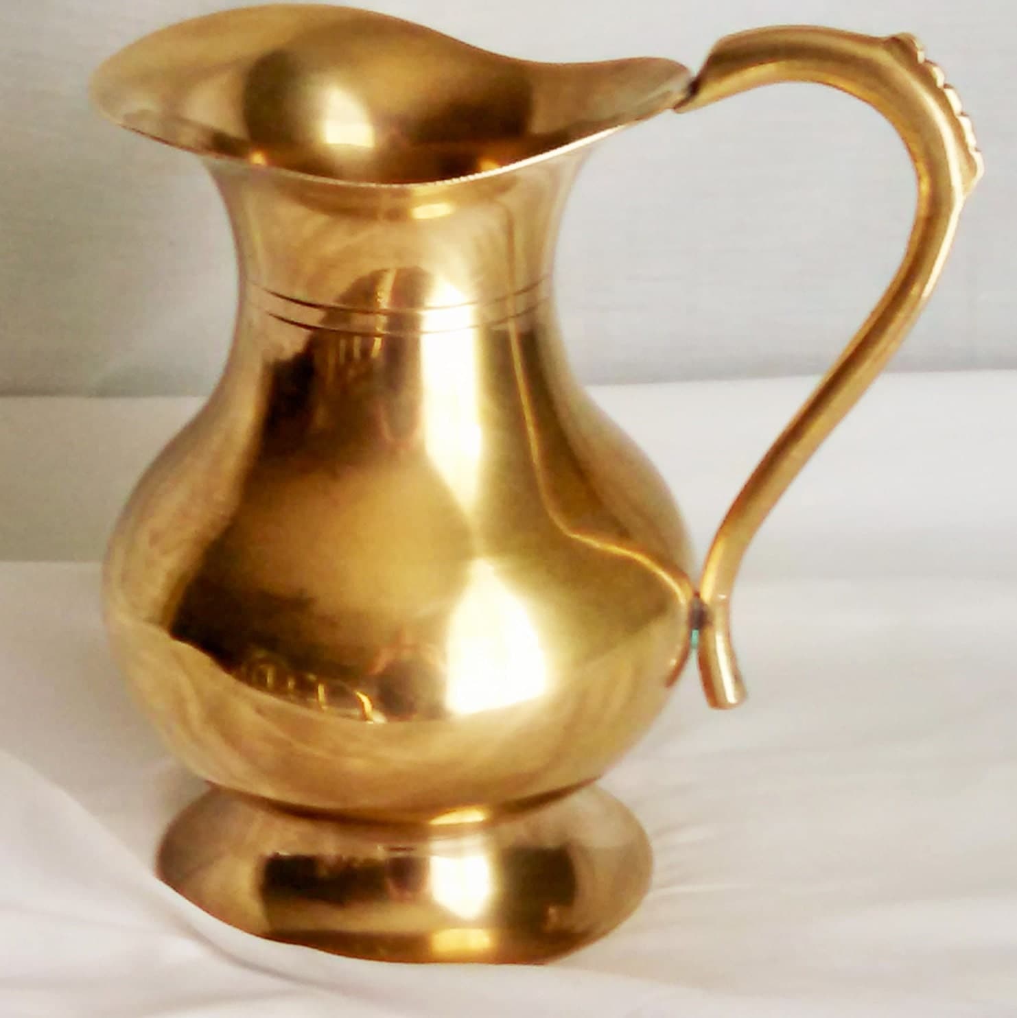 Vintage India Brass Water Pitcher by StoneArborTreasures on Etsy