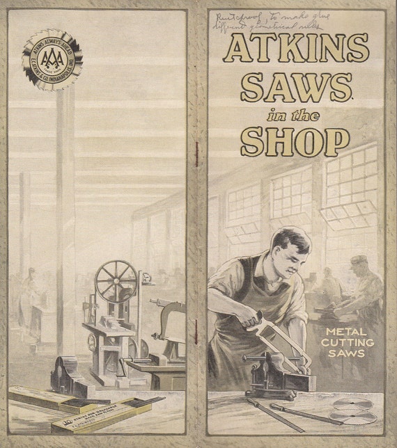 1926 Atkins Saws in the Shop Catalog E C Atkins & Co