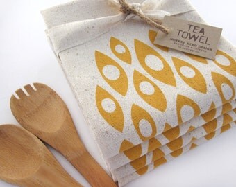 Modern Shapes - Tea Towel - Screen Printed