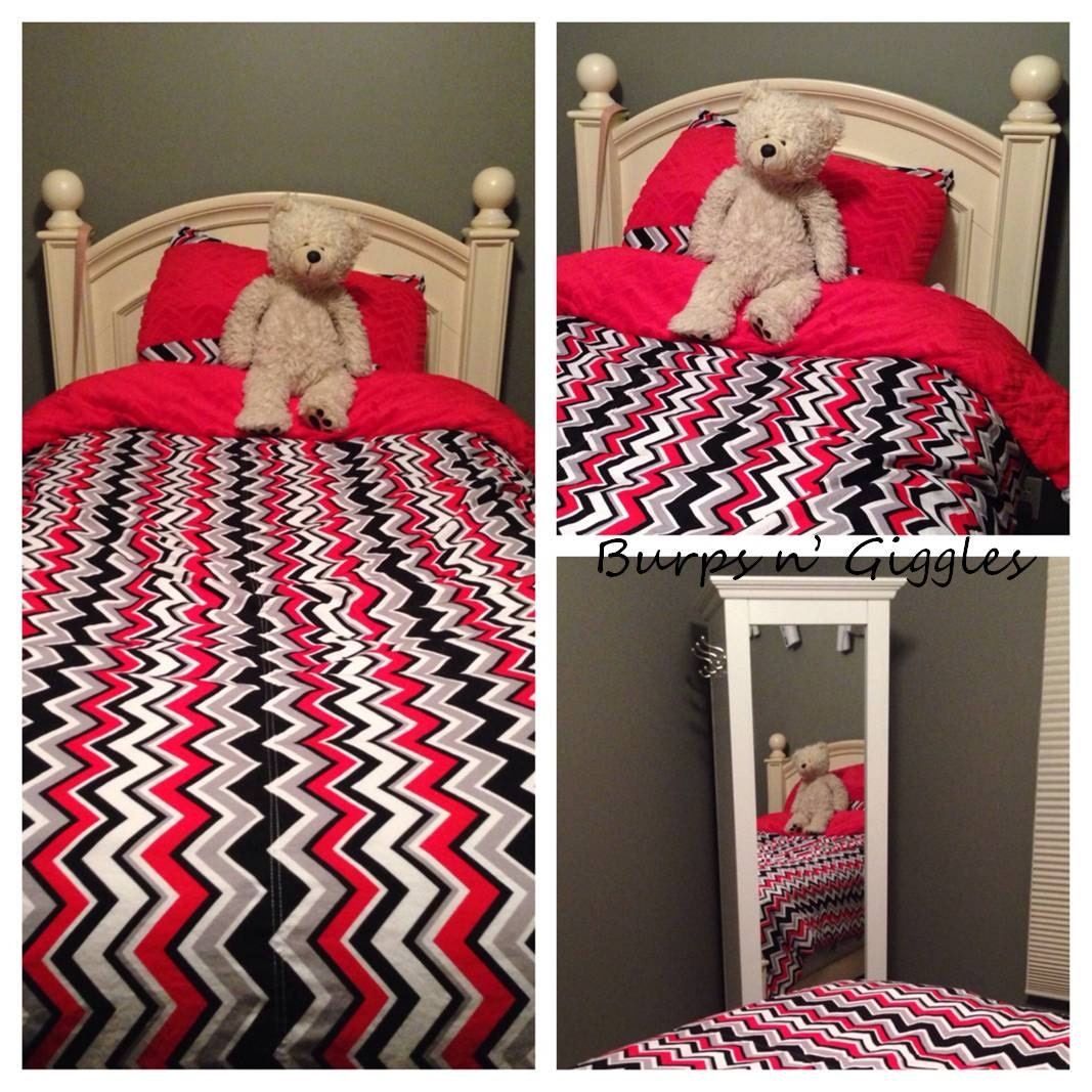 Reversible Duvet Cover Toddler Twin Full by DesignsbyElizabethAn