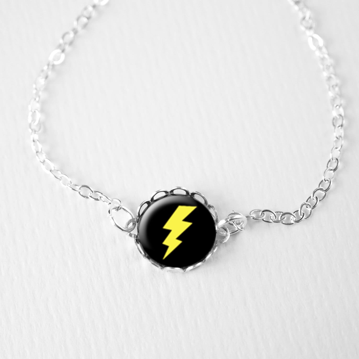 Hipster Bracelet Lightning Bolt Bracelet Gift For by petiteVanilla