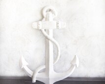 White Anchor Wall Decor