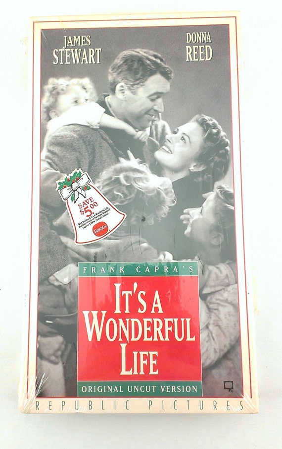 It's a Wonderful Life VHS Tape Starring James Stewart and