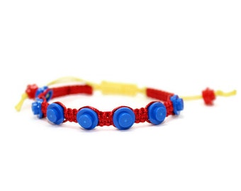 Superhero Bracelet, Adjustable Bracelet made from LEGO ® Pieces