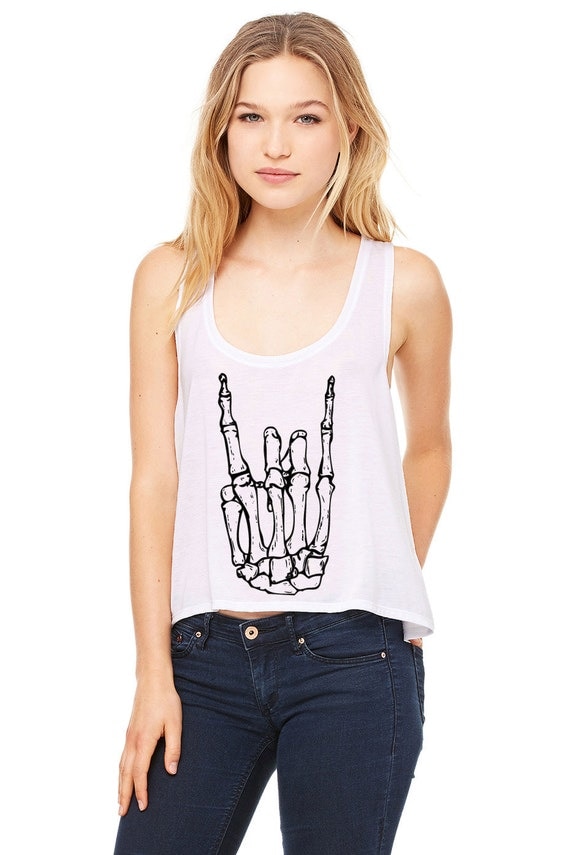 long sleeve skeleton crop top