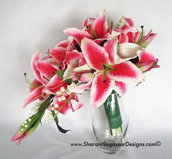Casablanca Stargazer Lily Lilies Cascade By Sharonnagassardesign 6777