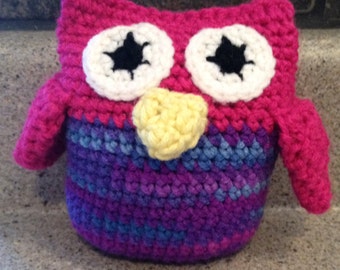 stuffed purple owl