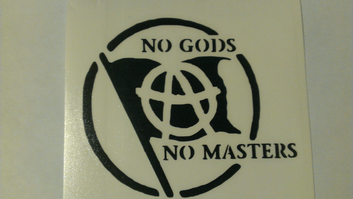 No Gods No Masters Anarchy Vinyl Decal