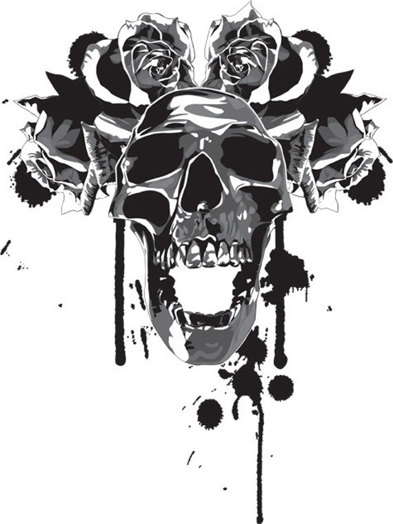 Instant Download Screaming Skull Vector Art