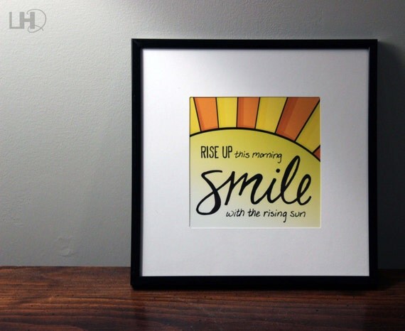 items similar to rise up this morning quote art print bob items similar to rise up this morning quote art print bob