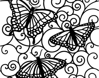 Unique nature stencils related items | Etsy