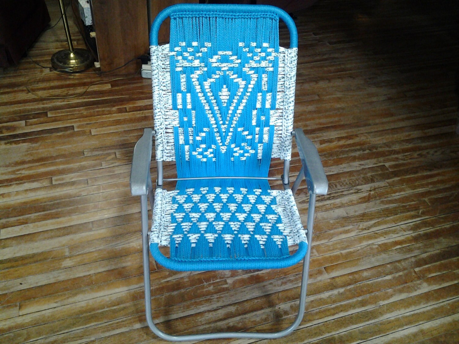 macrame lawn chair