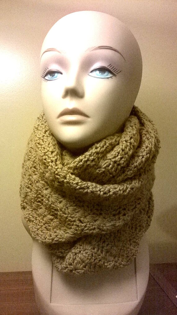Crocheted Infinity Scarf by STITCHEZZ on Etsy