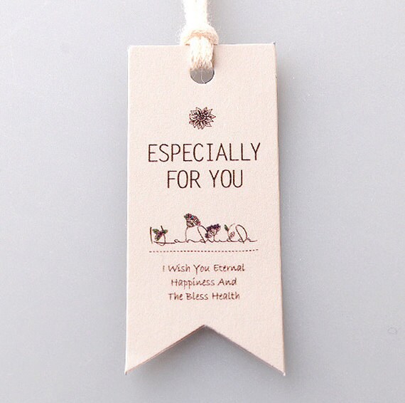 10 x Favor tags / Ivory Especially for you gift tags Wedding