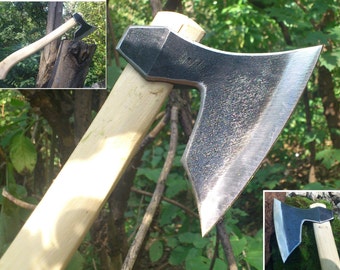 Forged Viking Hatchet Axe / Wildlife Camping Bushcraft Tool Small Size / 310gr./10.93 oz./Handmade