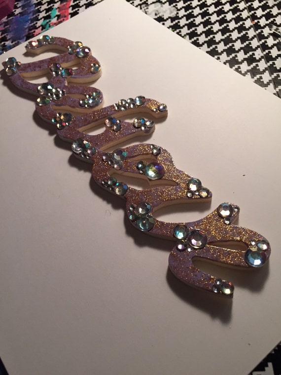 BELIEVE Rhinestone Embellished Wall Decor by on Etsy