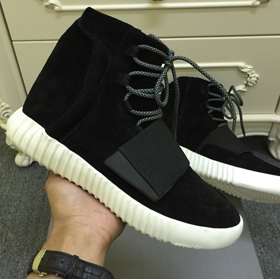 YEEZY BOOST Adidas 750 Black Sneaker Kanye Handmade New Custom Men's ...