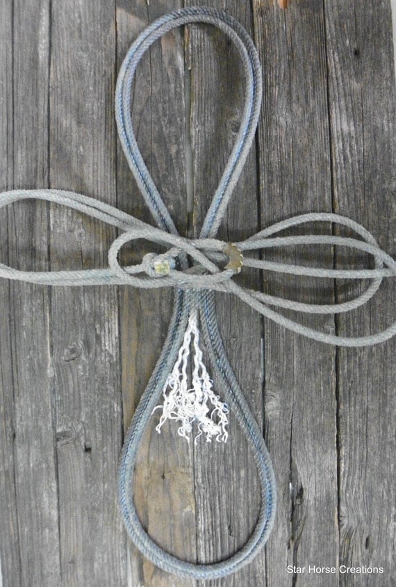 Custom Blue Lariat Rope Cross by StarHorseCreations on Etsy