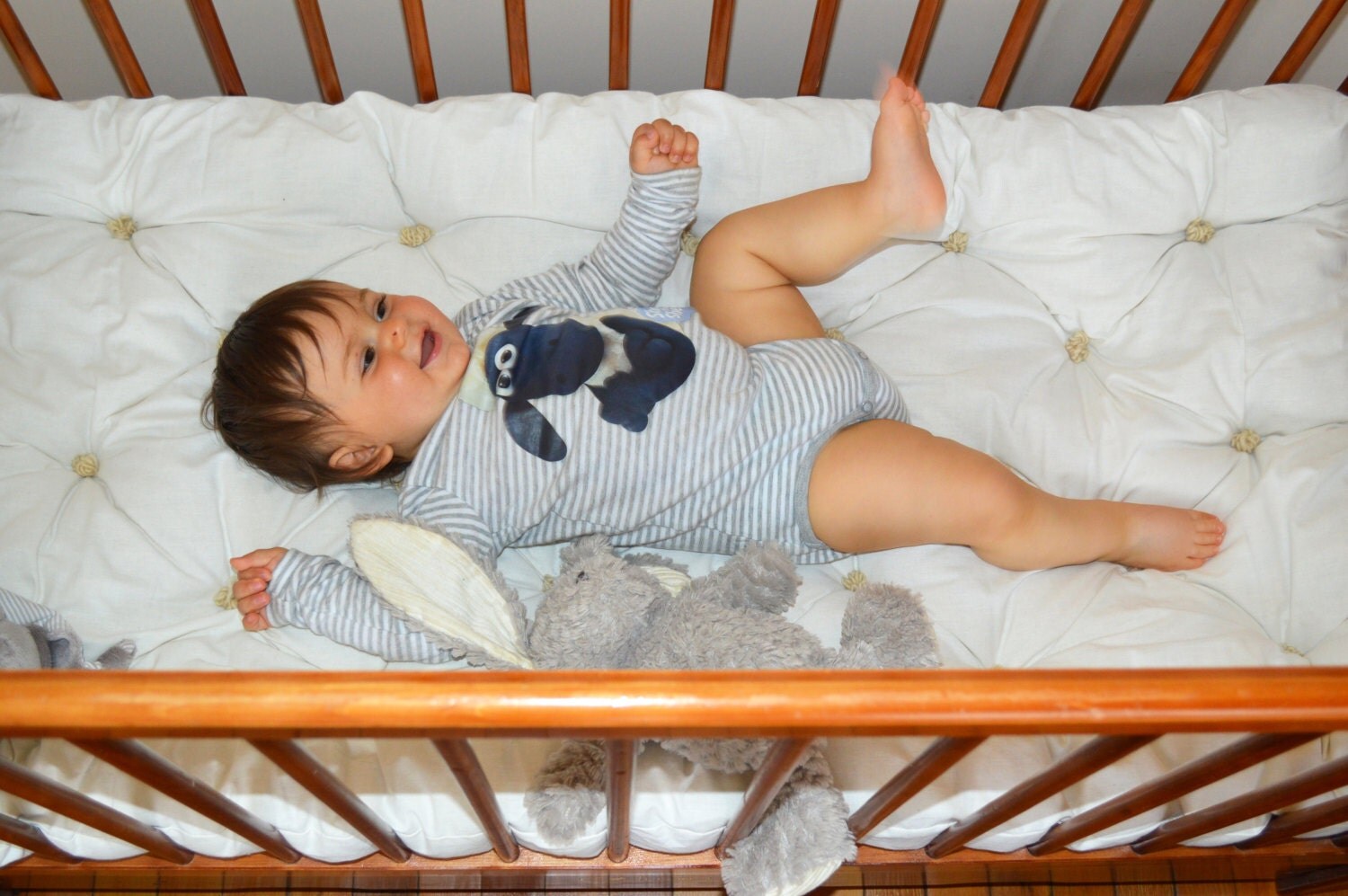 WoolFilled Crib Mattress / 4 Thick / Cover 100 by TheHomeOfWool