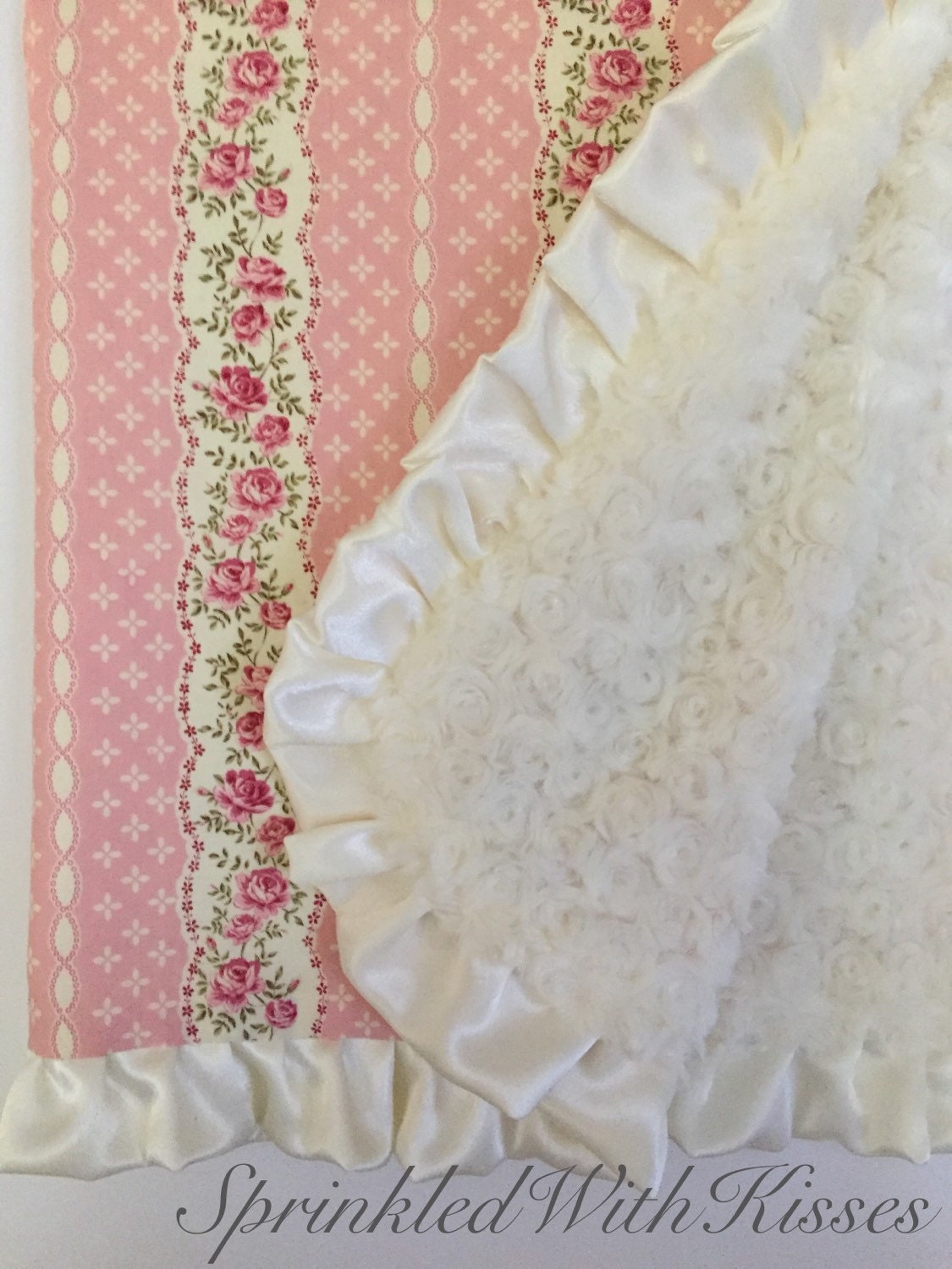 shabby chic baby blanket dusty pink with by shabby chic baby blanket dusty pink with by