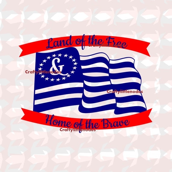 Download Land of the free Flag SVG STUDIO Ai EPS Tshirt design cricut