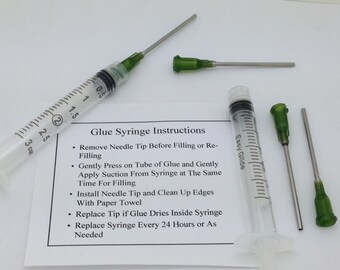Bullet Jewelry Glue Syringe (set of 2) with (4 tips)