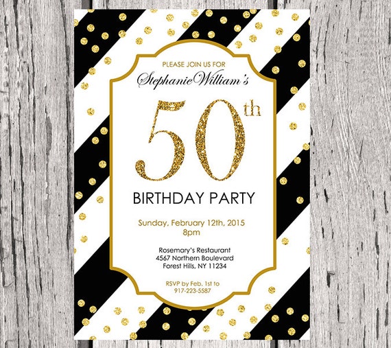 Items similar to 50th Birthday Invitation for Women. Any Age 30 40 60 ...