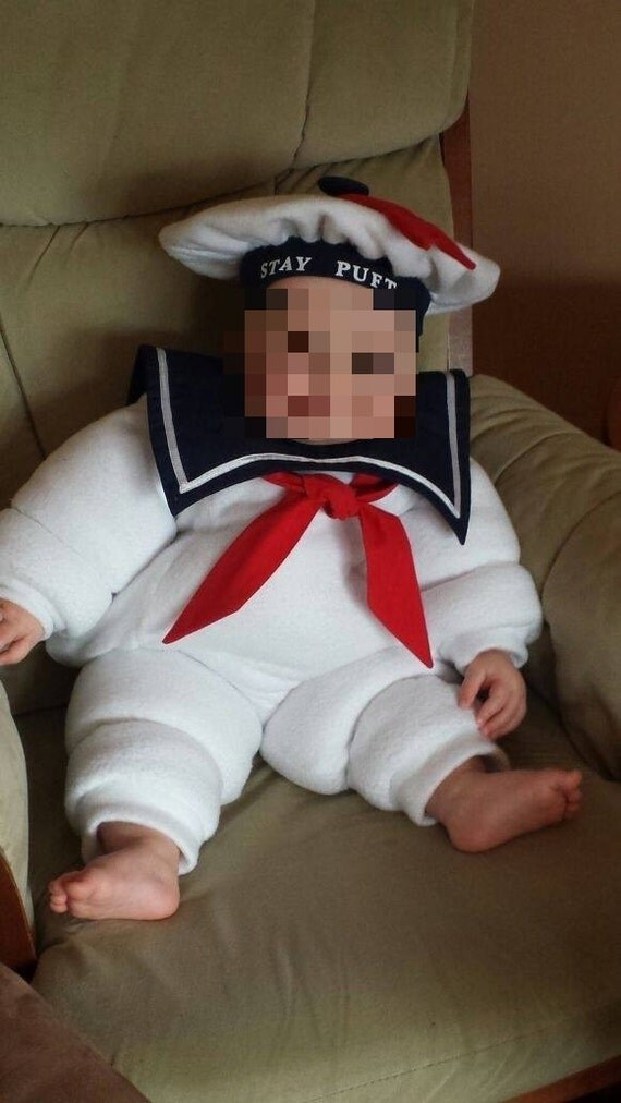 Stay Puft Marshmallow man Baby costume 6 /12 months. by BrayJ126