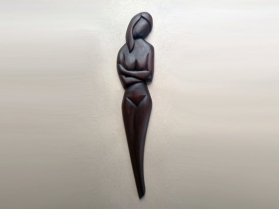 Wood Sculpture Of A Woman S Body Relief Handmade By Wooodland