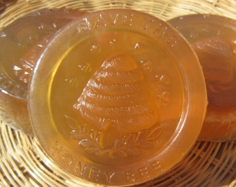 Fragrance Free Honey Soap, Palm Oil Free Soap, Natural Soap, Color Free Soap, Gentle Soap, Soap For Gifts, Unscented Soap, Soap For Anyone