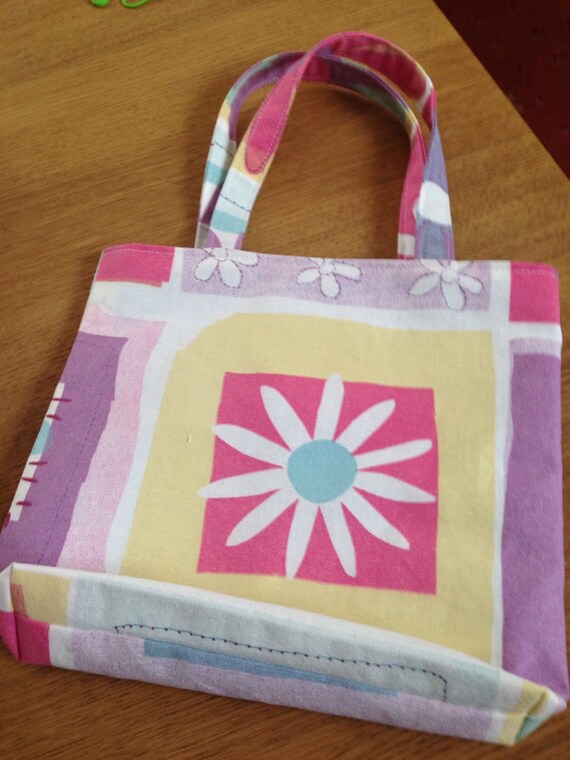Fabric Mini Tote Bag Purse 3 colour choices by ScissorSistas