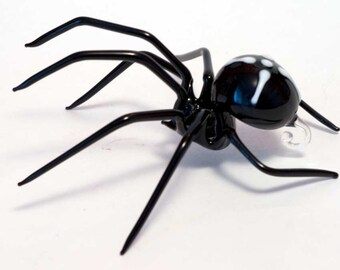 Glass Hand-Blown Glass Spider Collectible Figurine
