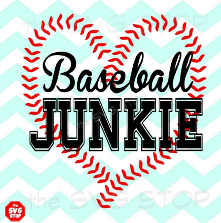 Download Baseball junkie design SVG and studio files for Cricut