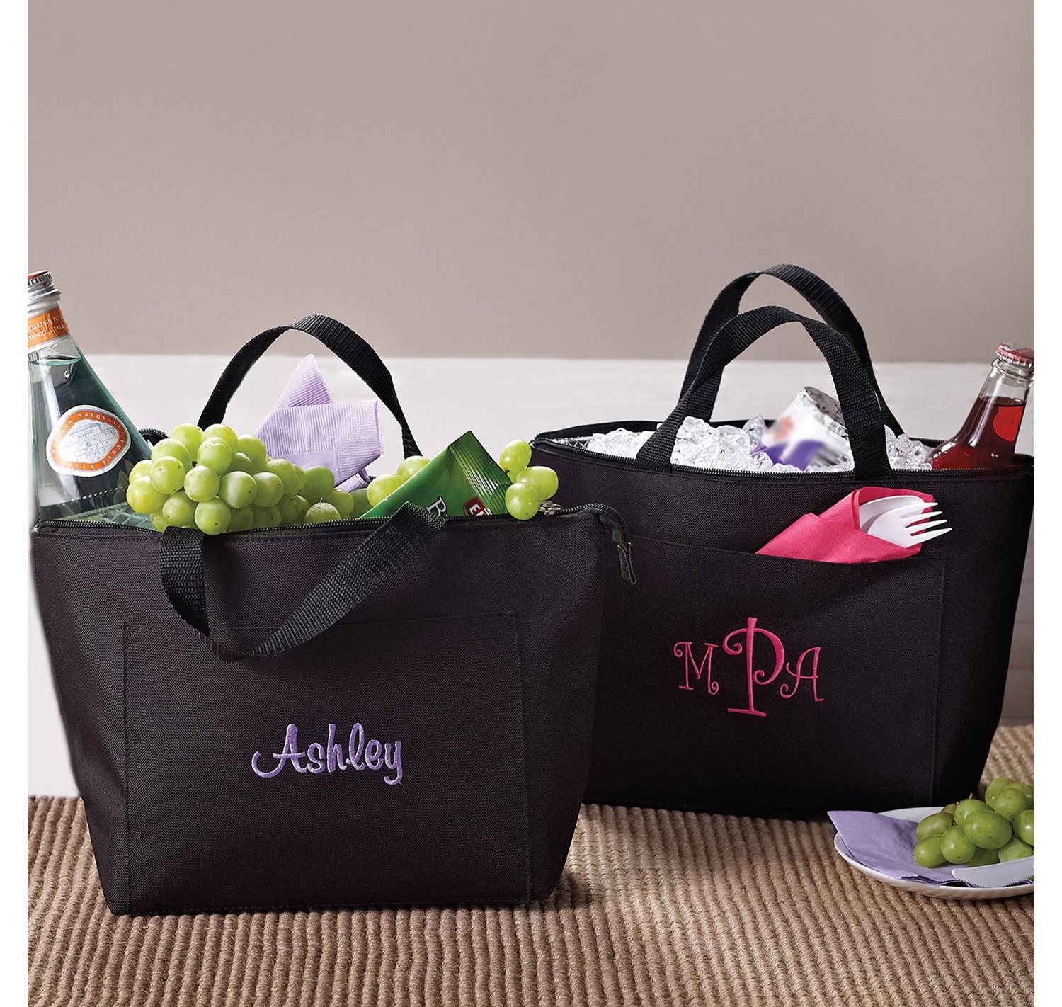 lunch tote black