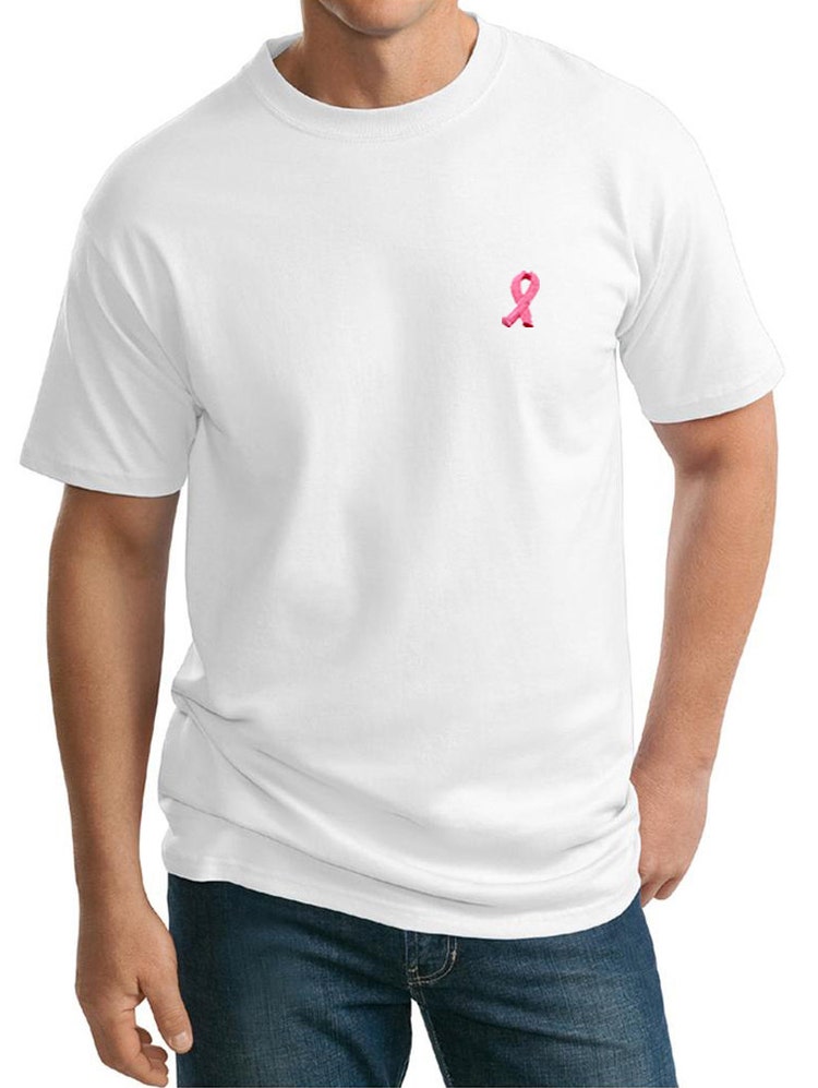 Breast Cancer Awareness Men's Shirt Emboridered by BuyCoolShirts