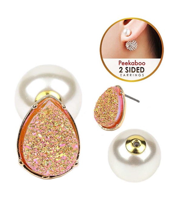 Sale ! Beautiful Fashion Jewelry Costume Jewelry Teardrop Druzy and ...